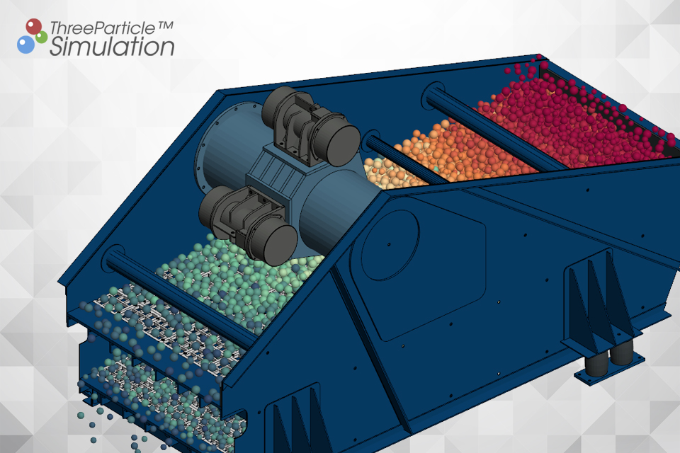 Particulate flow on a vibrating screen deck