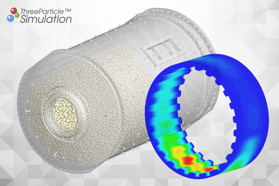 Ball mill simulation and analysis with ThreeParticle/CAE