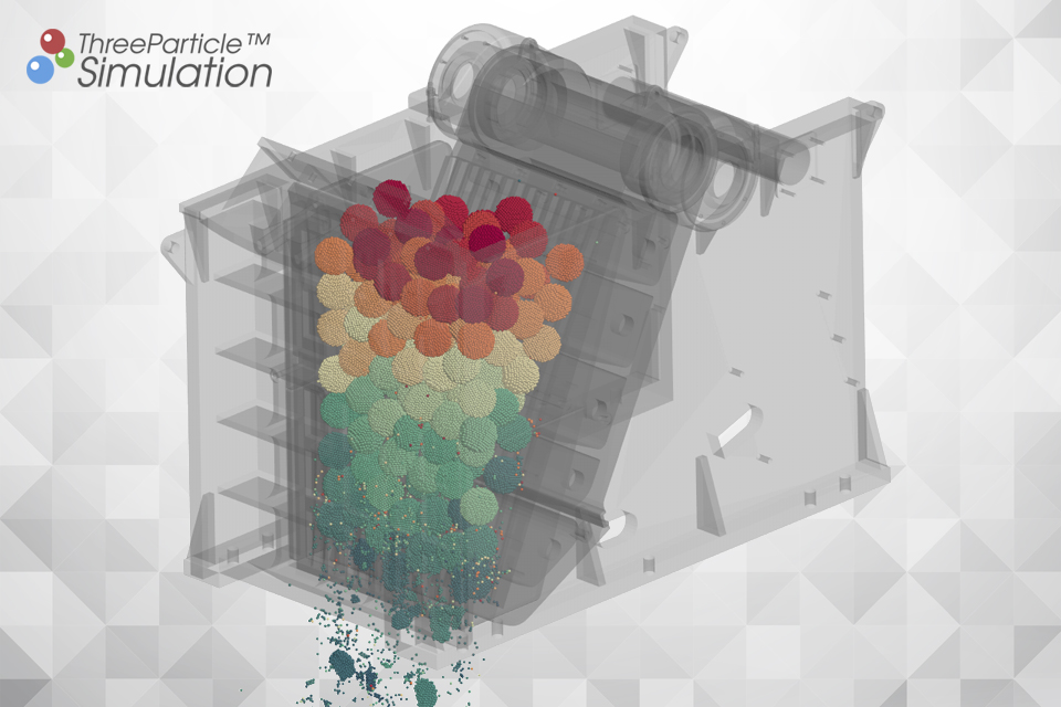 Jaw crusher modelling rock breakage and improving efficiency