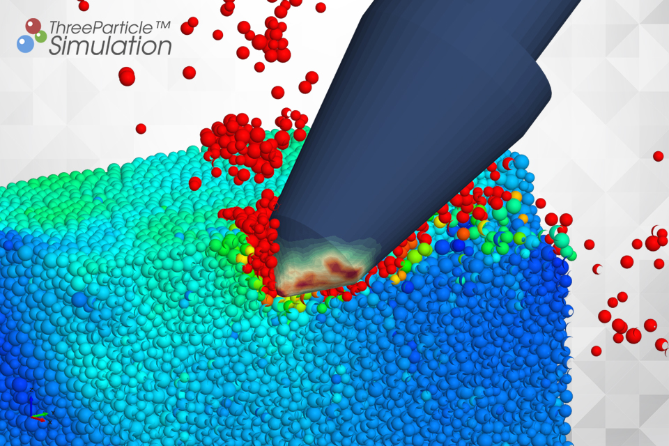 Particle breakage simulation for rock cutting and comminution process
